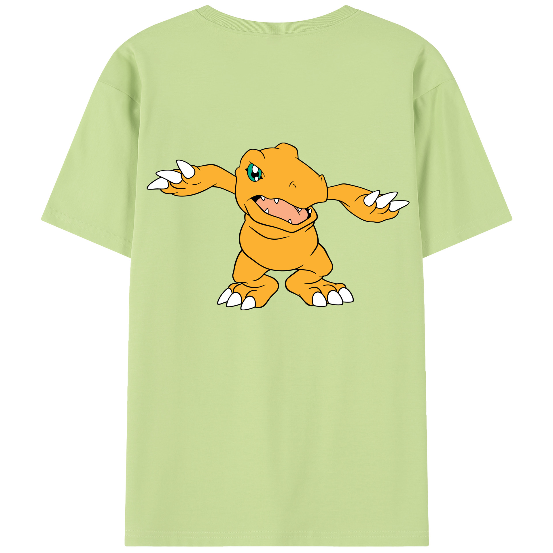 （画像用） Digimon デジタルモンスター/デジモン 綿100％半袖Tシャツ（背面プリント）